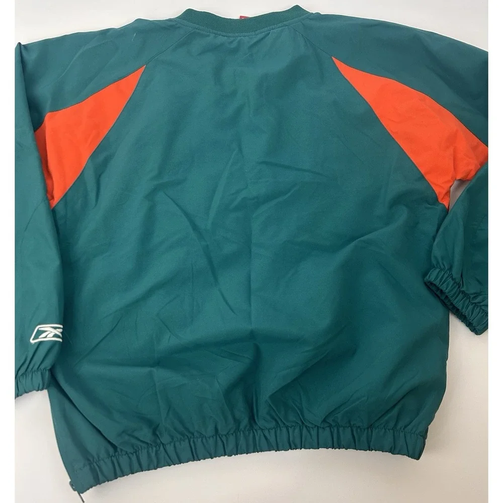 Vintage‎ Miami Dolphins LOGO Game Day Pullover Windbreaker Jacket  Youth L 14/16
